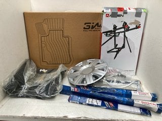Lot 880  
            Marchington SR13 - Parcel Delivery Only 

                
QTY OF ASSORTED VEHICLE ACCESSORIES AND PARTS TO INCLUDE 3IW AUTO-LIFE CAR MATS F...