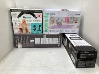 Lot 881  
            Marchington SR13 - Parcel Delivery Only 

                
QTY OF ASSORTED BABY ACCESSORIES TO INCLUDE A INGENUITY COMFORT 2 GO PORTABLE SWI...