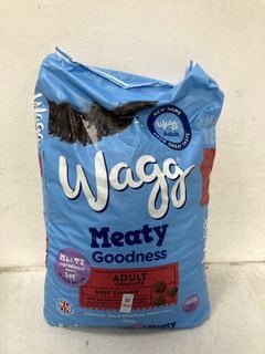 Lot 907  
            Marchington SR13 - Parcel Delivery Only 

                
WAGG MEATY GOODNESS ADULT COMPLETE BEEF DINNER 12KG - BBE: 27/10/26: LOCATION - F12