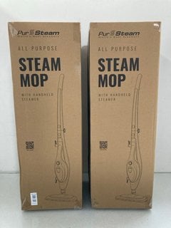 Lot 90  
            Marchington SR13 - Parcel Delivery Only 

                
2 X PUR STEAM ALL PURPOSE STEAM MOPS-ORIGINAL COMBINED RRP £138.00: LOCATION - WH2