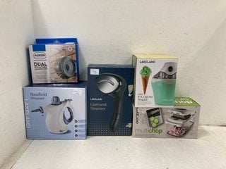 Lot 928  
            Marchington SR13 - Parcel Delivery Only 

                
5 X ASSORTED HOUSEHOLD ITEMS TO INCLUDE MINI ICE CREAM MAKER: LOCATION - F10