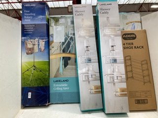 Lot 964  
            Marchington SR13 - Parcel Delivery Only 

                
7 X ASSORTED HOUSEHOLD ITEMS TO INCLUDE 2 X LARGE SHOWER CADDIES: LOCATION - F8