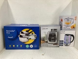 Lot 986  
            Marchington SR13 - Parcel Delivery Only 

                
4 X ASSORTED HOUSEHOLD ITEMS TO INCLUDE REMOSKA DUA MULTI COOKER: LOCATION - F6