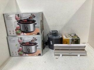 Lot 988  
            Marchington SR13 - Parcel Delivery Only 

                
5 X ASSORTED HOUSEHOLD ITEMS TO INCLUDE 2 X 6 LITRE SLOW COOKERS: LOCATION - F6