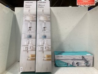 Lot 998  
            Marchington SR13 - Parcel Delivery Only 

                
2 X LARGE SHOWER CADDIES TO INCLUDE TURBO BATHROOM SCRUBBER: LOCATION - F6