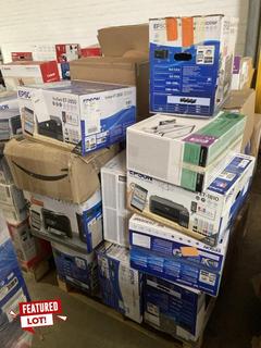 Lot 10  
            Birmingham Tech - Collection or Optional Delivery Available 

                
21 X OF UNTESTED PRINTERS TO INCLUDE HP, CANON, EPSON PRINTERS (ORIGINAL RRP - £1...