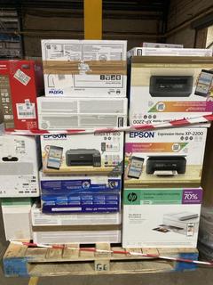 Lot 15  
            Birmingham Tech - Collection or Optional Delivery Available 

                
27 X OF UNTESTED PRINTERS TO INCLUDE HP, CANON, EPSON PRINTERS (ORIGINAL RRP - £1...
