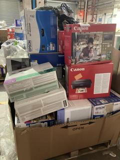 Lot 16  
            Birmingham Tech - Collection or Optional Delivery Available 

                
26 X OF UNTESTED PRINTERS TO INCLUDE HP, CANON, EPSON PRINTERS (ORIGINAL RRP - £1...