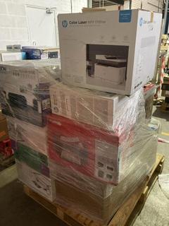 Lot 17  
            Birmingham Tech - Collection or Optional Delivery Available 

                
22 X OF UNTESTED PRINTERS TO INCLUDE HP, CANON, EPSON PRINTERS (ORIGINAL RRP - £1...