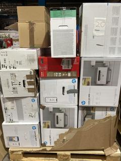 Lot 20  
            Birmingham Tech - Collection or Optional Delivery Available 

                
20 X OF UNTESTED PRINTERS TO INCLUDE HP, CANON, EPSON PRINTERS (ORIGINAL RRP - £1...