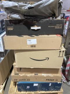 Lot 21  
            Birmingham Tech - Collection or Optional Delivery Available 

                
10 X UNTESTED MONITORS TO INCLUDE GAMING MONITORS MONITORS (ORIGINAL RRP - £1500)...