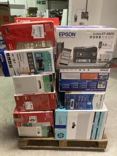 Lot 32  
            Birmingham Tech - Collection or Optional Delivery Available 

                
22 X OF UNTESTED PRINTERS TO INCLUDE HP, CANON, EPSON PRINTERS (ORIGINAL RRP - £1...