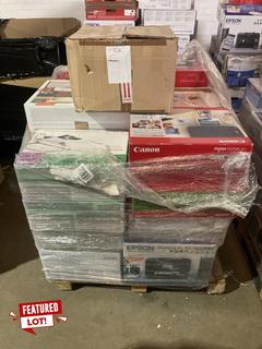 Lot 4  
            Birmingham Tech - Collection or Optional Delivery Available 

                
24 X OF UNTESTED PRINTERS TO INCLUDE HP, CANON, EPSON PRINTERS (ORIGINAL RRP - £1...