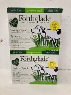 Lot 101  
            Nottingham SR2 - Delivery Only 

                
2 X THE FORTHGLADE DOGS DINNER (BBE: 06/25)