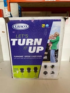 Lot 52  
            Nottingham SR2 - Delivery Only 

                
GRACO TURN2ME GROW I-SIZE R129 3-IN-1 MULTI-AGE 360 ROTATING ISOFIX CAR SEAT