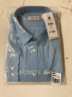 Lot 585  
            Nottingham SR2 - Delivery Only 

                
LACOSTE REGULAR FIT COTTON POPLIN SHIRT UK SIZE: 44