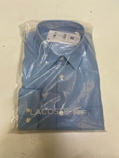 Lot 745  
            Nottingham SR2 - Delivery Only 

                
LACOSTE REGULAR FIT COTTON POPLIN SHIRT UK SIZE: 40