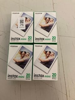 Lot 75  
            Nottingham SR2 - Delivery Only 

                
4 X FUJIFILM INSTAX MINI 20 SHEETS