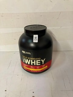 Lot 109  
            Nottingham SR3 - Delivery Only 

                
OPTIMUM NUTRITION GOLD STANDARD BANANA CREAM BBE: 06/27