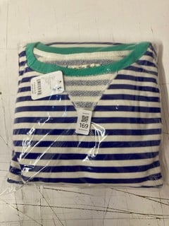 Lot 169  
            Nottingham SR3 - Delivery Only 

                
WOMEN'S DESIGNER CLASSIC STRIPED CREW TOP L (NAVY) ORIGINAL RRP £88