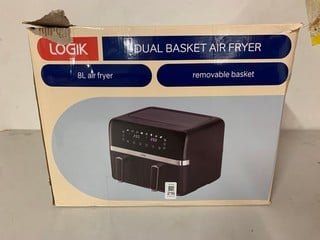 Lot 216  
            Nottingham SR3 - Delivery Only 

                
LOGIK 8L DUAL BASKET AIR FRYER