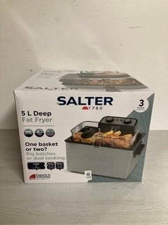 Lot 242  
            Nottingham SR3 - Delivery Only 

                
SALTER 5L DEEP FAT FRYER