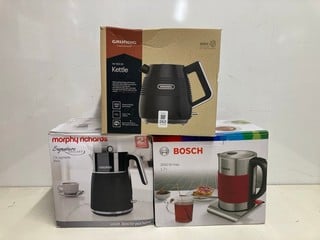 Lot 262  
            Nottingham SR3 - Delivery Only 

                
3 X ITEMS TO INCLUDE MORPHY RICHARDS JUG KETTLE