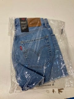 Lot 331  
            Nottingham SR3 - Delivery Only 
                
LEVI RIB CAGE VINTAGE DENIM SHORTS SIZE: 26