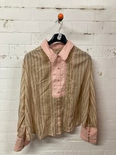 Lot 591  
            Nottingham SR3 - Delivery Only 
                
WOMEN'S PEACHY PINK COMBO SHIRT SIZE: L ORIGINAL RRP £140