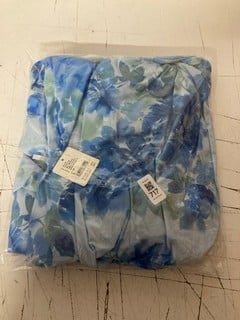 Lot 717  
            Nottingham SR3 - Delivery Only 
                
WOMEN'S DESIGNER RAYLON MINI DRESS L (BLUE MOTIF) ORIGINAL RRP £158