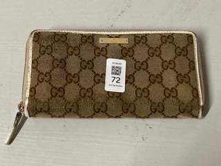 Lot 72  
            Nottingham SR3 - Delivery Only 
                
GUCCI GG CANVAS LONG WALLET