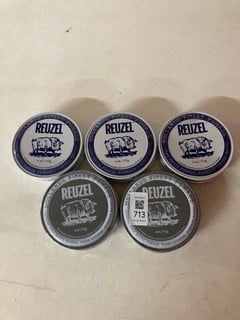 Lot 713  
            Nottingham SR5 - Delivery Only 

                
5 X REUZEL MATTE POMADE HAIR CREAMS