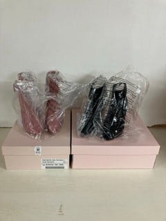 Lot 833  
            Nottingham SR5 - Delivery Only 

                
2 X PAIRS OF JUSTFAB SHOES TO INC BOOTIES,JESSE,PINK SIZE:6