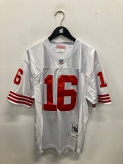 Lot 1020  
            Nottingham SR9 - Delivery Only 

                
NFL SAN FRANCISCO 49ERS JOE MONTANA 16 JERSEY UK SIZE 48