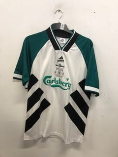 Lot 1057  
            Nottingham SR9 - Delivery Only 

                
ADIDAS LIVERPOOL FC 1993-95 VINTAGE AWAY JERSEY UK SIZE L
