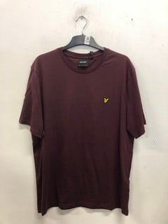 Lot 1066  
            Nottingham SR9 - Delivery Only 

                
LYLE & SCOTT MAROON LOGO SS T-SHIRT UK SIZE XL