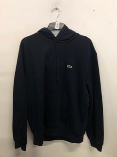 Lot 1085  
            Nottingham SR9 - Delivery Only 

                
LACOSTE BLACK LOGO HOODIE UK SIZE XL