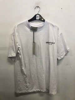 Lot 1106  
            Nottingham SR9 - Delivery Only 

                
ESSENTIALS WHITE LOGO SS T-SHIRT UK SIZE S