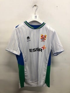 Lot 1114  
            Nottingham SR9 - Delivery Only 

                
MILLS TRANMERE ROVERS 2025/26 HOME JERSEY UK SIZE M