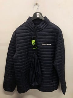 Lot 1118  
            Nottingham SR9 - Delivery Only 

                
SKECHERS NAVY BLUE PUFFER JACKET UK SIZE XL