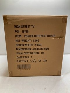Lot 175  
            Nottingham SR9 - Delivery Only 

                
HIGH STREET TV POWER AIR FRYER COOKER