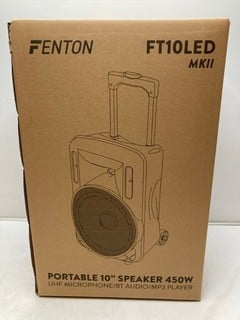 Lot 177  
            Nottingham SR9 - Delivery Only 

                
FENTON MKII PORTABLE 10" SPEAKER