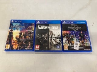 Lot 18  
            Nottingham SR9 - Delivery Only 

                
3 X PS4 GAMES INC TOM CLANCY'S RAINBOW SIX SIEGE (18+ ID REQUIRED)