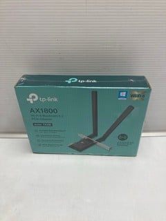 Lot 225  
            Nottingham SR9 - Delivery Only 

                
TP-LINK AX1800 WI-FI 6 BLUETOOTH 5.2 PCTE ADAPTER