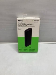 Lot 226  
            Nottingham SR9 - Delivery Only 

                
BELKIN BOOST CHARGE 3 PORT COMPACT POWER BANK - 20K