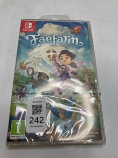 Lot 242  
            Nottingham SR9 - Delivery Only 

                
FAE FARM GAME FOR NINTENDO SWITCH - SEALED