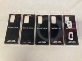 Lot 30  
            Nottingham SR9 - Delivery Only 

                
5 X SAMSUNG LEATHER COVERS FOR GALAXY Z FOLD 2