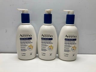 Lot 411  
            Nottingham SR9 - Delivery Only 

                
3 X BOTTLES OF AVEENO SKIN RELIEF MOISTURISING LOTION - 500ML