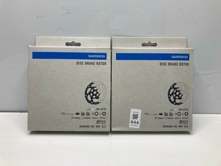Lot 444  
            Nottingham SR9 - Delivery Only 

                
2 X SHIMANO 105 GRX SLX 140MM BICYCLE DISC BRAKE ROTORS