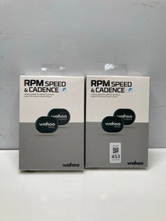Lot 453  
            Nottingham SR9 - Delivery Only 

                
2 X WAHOO RPM BICYCLE SPEED & CADENCE SENSOR COMBO PACKS